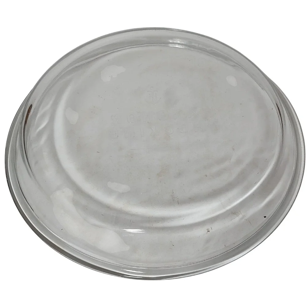Anchor Hocking Glass Pie‎ Plate Dish Nine Inch .75 Quart Made In USA Vintage